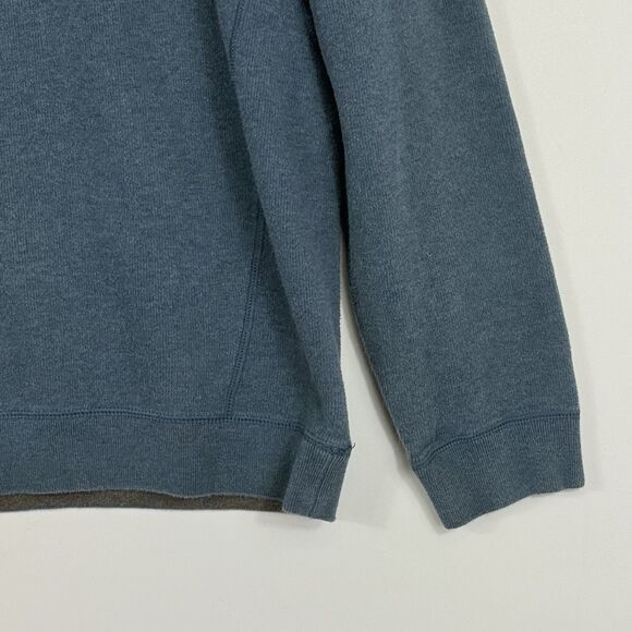 Tommy Bahama Mens Small Blue Grey Reversible Half Zip Casual Tight Knit Sweater‎ - Picture 3 of 11
